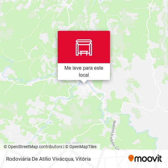 Rodoviária De Atílio Vivácqua mapa