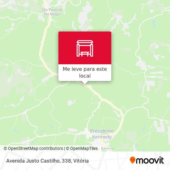 Avenida Justo Castilho, 338 mapa