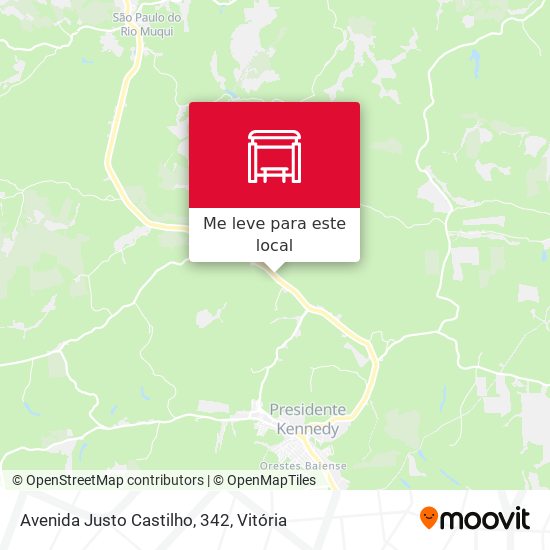 Avenida Justo Castilho, 342 mapa