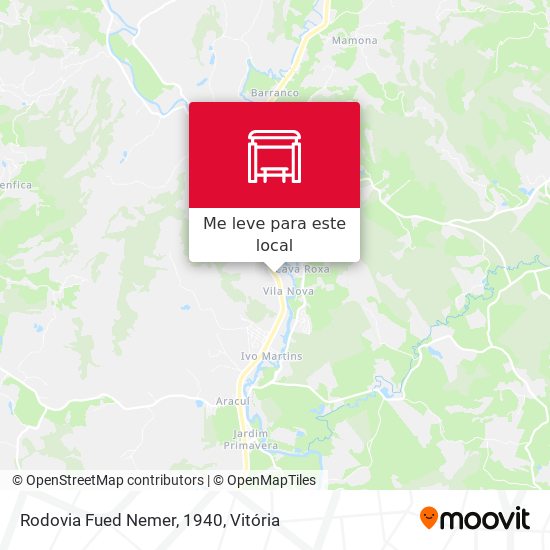 Rodovia Fued Nemer, 1940 mapa