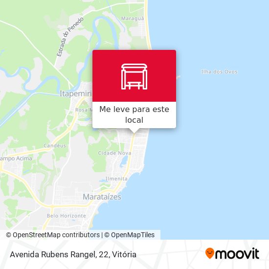 Avenida Rubens Rangel, 22 mapa