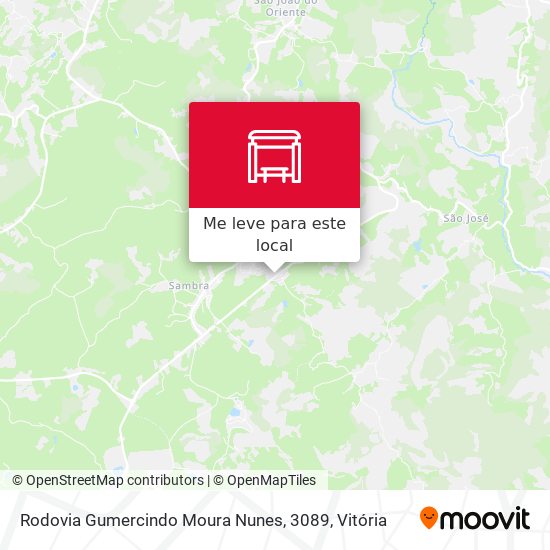 Rodovia Gumercindo Moura Nunes, 3089 mapa