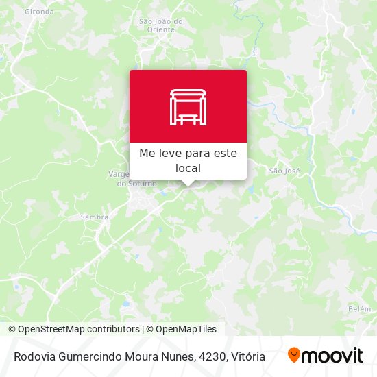 Rodovia Gumercindo Moura Nunes, 4230 mapa