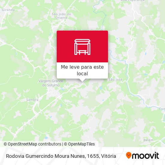 Rodovia Gumercindo Moura Nunes, 1655 mapa