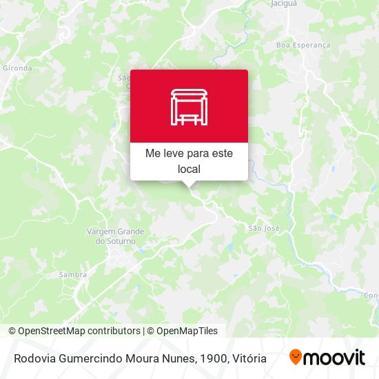 Rodovia Gumercindo Moura Nunes, 1900 mapa
