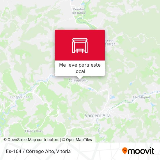Es-164 / Córrego Alto mapa