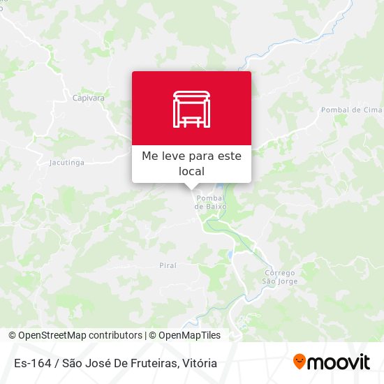 Es-164 / São José De Fruteiras mapa