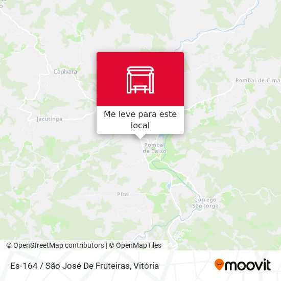 Es-164 / São José De Fruteiras mapa