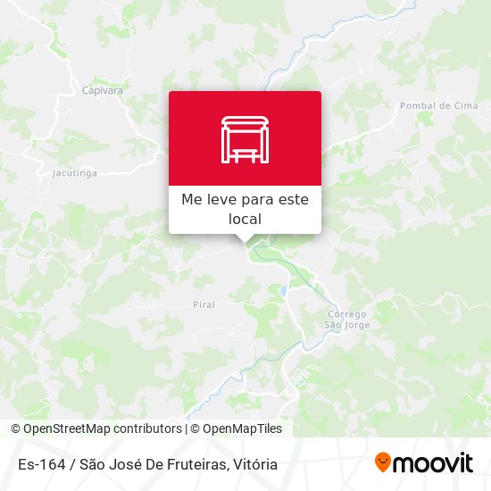 Es-164 / São José De Fruteiras mapa
