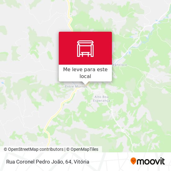 Rua Coronel Pedro João, 64 mapa