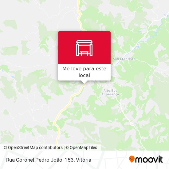 Rua Coronel Pedro João, 153 mapa