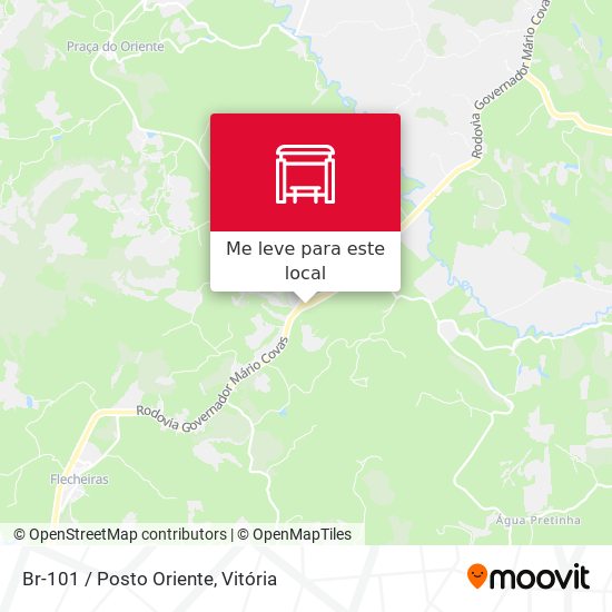 Br-101 / Posto Oriente mapa
