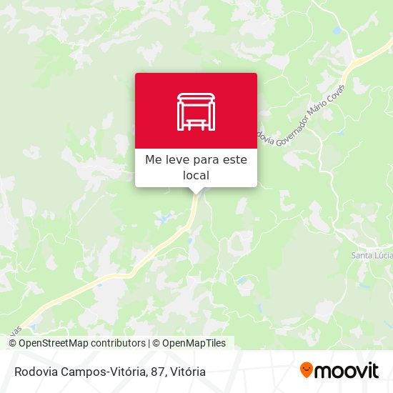 Rodovia Campos-Vitória, 87 mapa