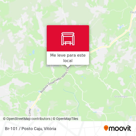 Br-101 / Posto Caju mapa