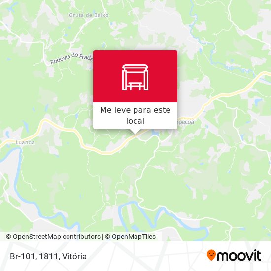 Br-101, 1811 mapa