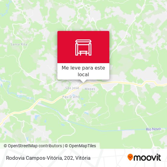 Rodovia Campos-Vitória, 202 mapa