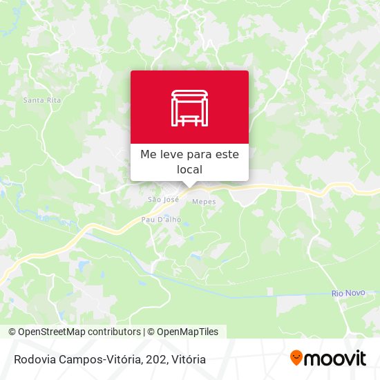 Rodovia Campos-Vitória, 202 mapa