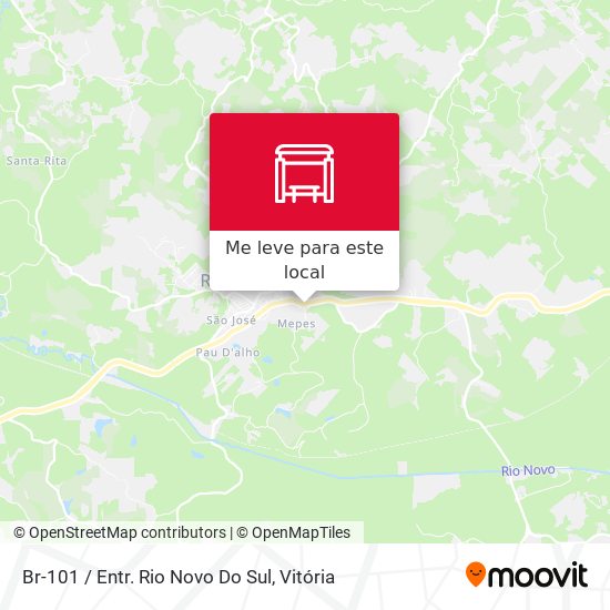 Br-101 / Entr. Rio Novo Do Sul mapa
