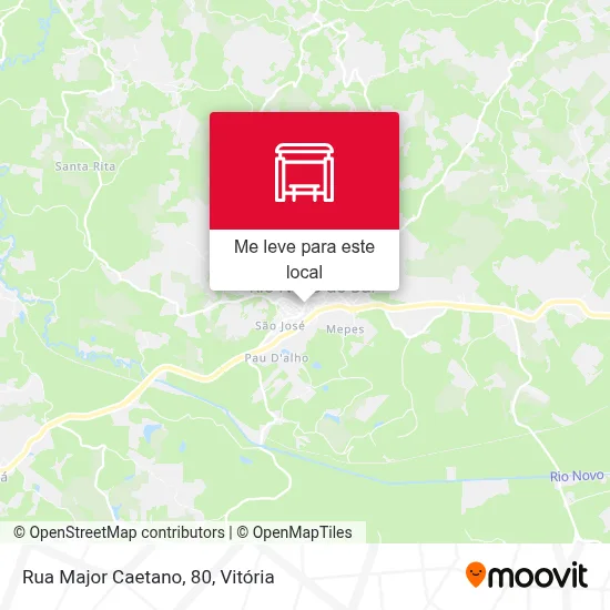 Rua Major Caetano, 80 mapa