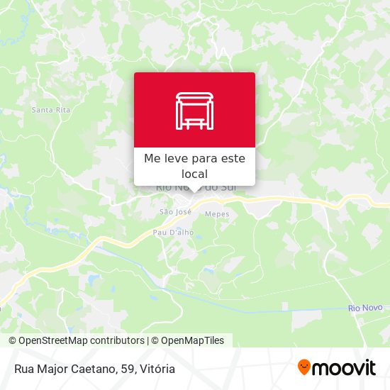 Rua Major Caetano, 59 mapa