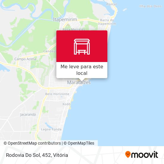 Rodovia Do Sol, 452 mapa