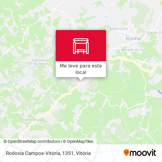 Rodovia Campos-Vitória, 1351 mapa
