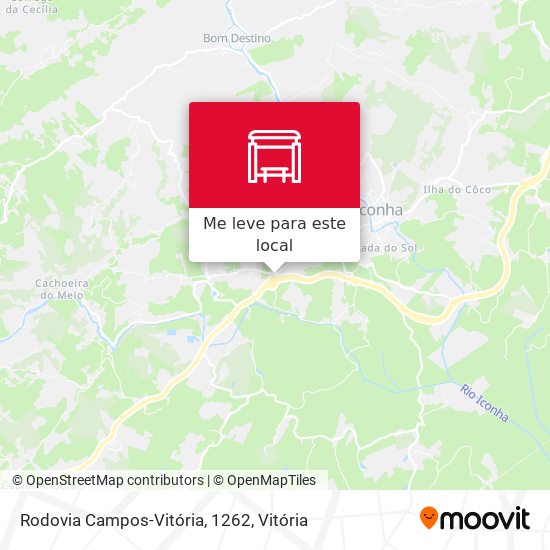 Rodovia Campos-Vitória, 1262 mapa