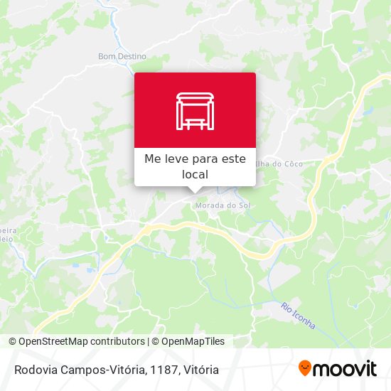 Rodovia Campos-Vitória, 1187 mapa