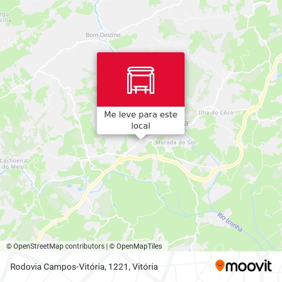 Rodovia Campos-Vitória, 1221 mapa