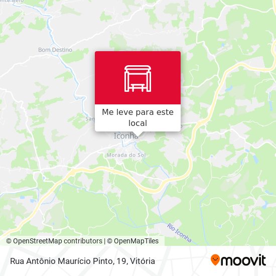 Rua Antônio Maurício Pinto, 19 mapa