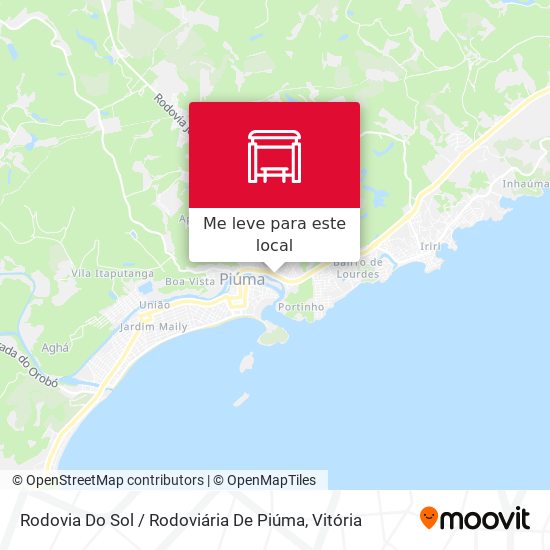 Rodovia Do Sol / Rodoviária De Piúma mapa