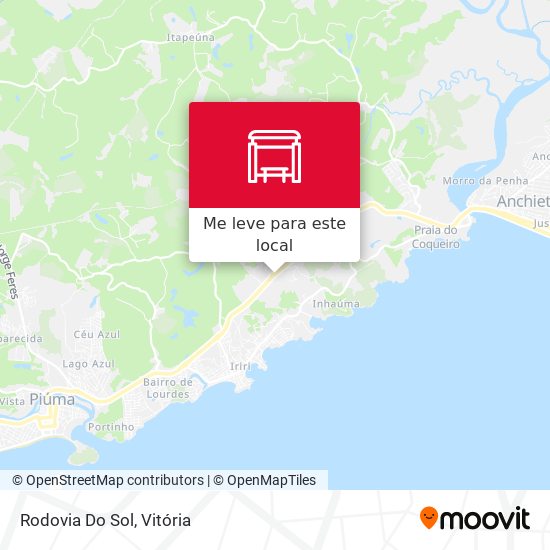 Rodovia Do Sol mapa