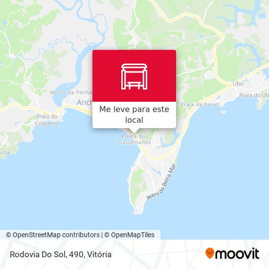 Rodovia Do Sol, 490 mapa
