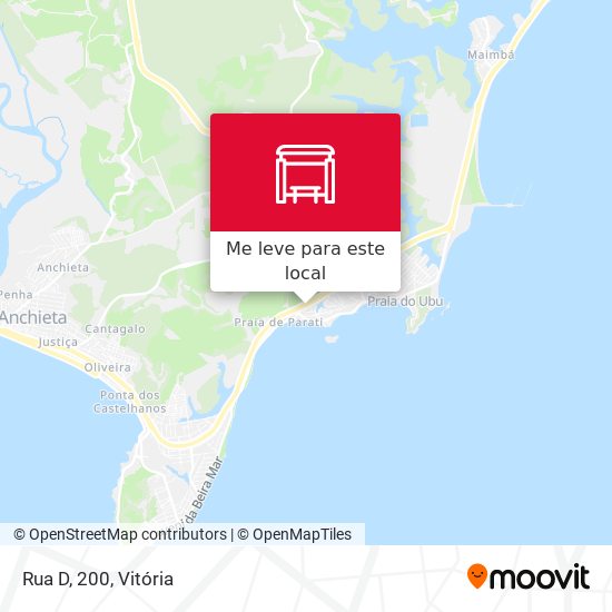 Rua D, 200 mapa