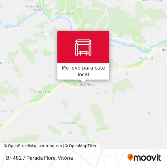 Br-482 / Parada Flora mapa