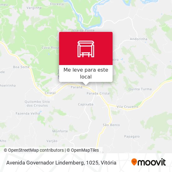 Avenida Governador Lindemberg, 1025 mapa