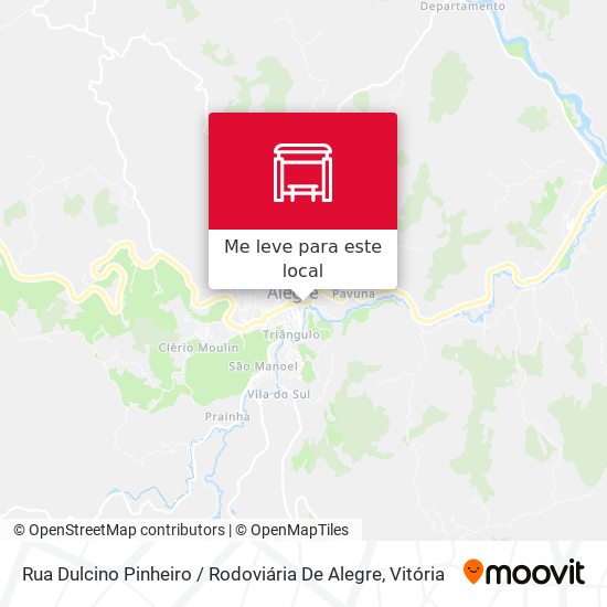 Rua Dulcino Pinheiro / Rodoviária De Alegre mapa