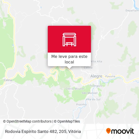 Rodovia Espírito Santo 482, 205 mapa