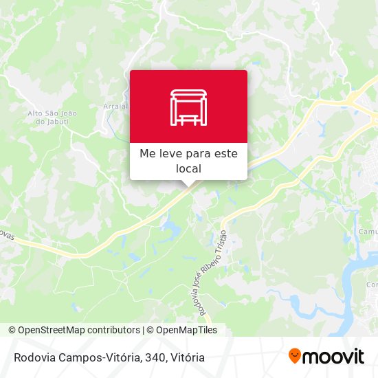 Rodovia Campos-Vitória, 340 mapa