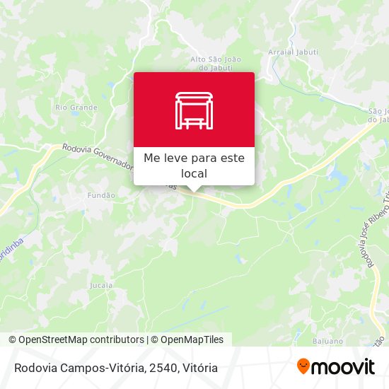 Rodovia Campos-Vitória, 2540 mapa