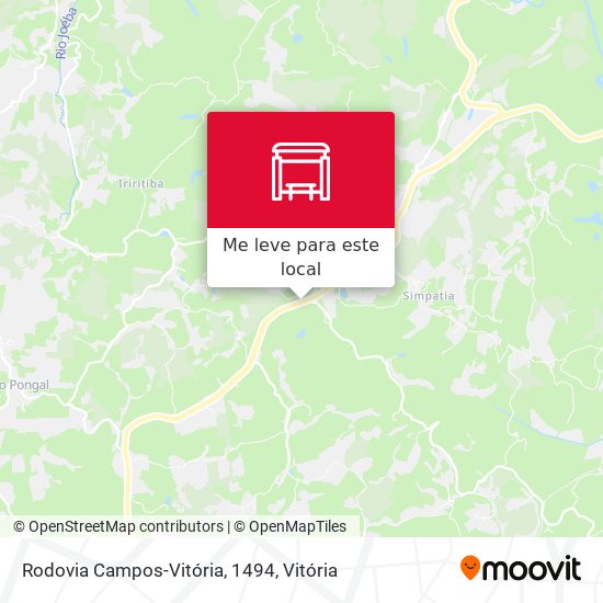 Rodovia Campos-Vitória, 1494 mapa