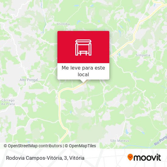 Rodovia Campos-Vitória, 3 mapa