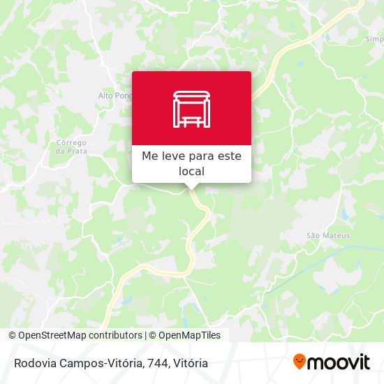 Rodovia Campos-Vitória, 744 mapa