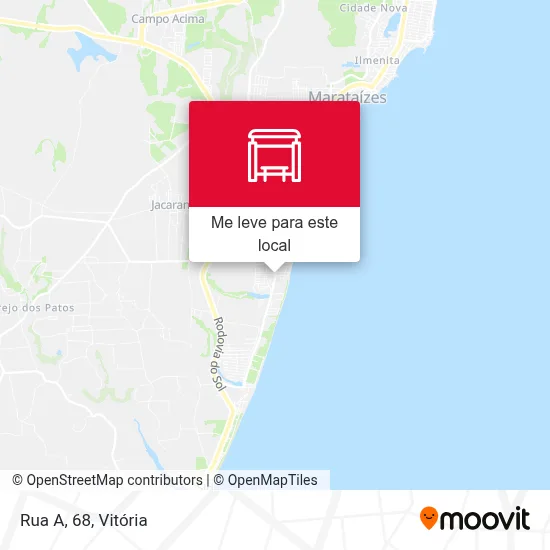 Rua A, 68 mapa