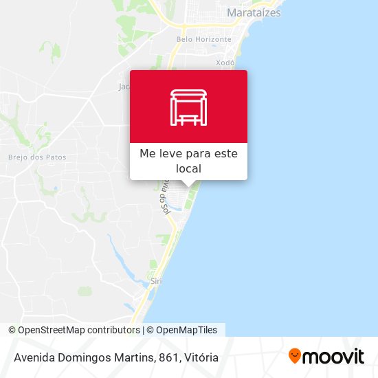 Avenida Domingos Martins, 861 mapa