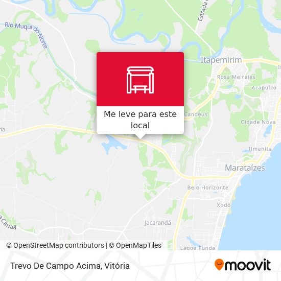 Trevo De Campo Acima mapa