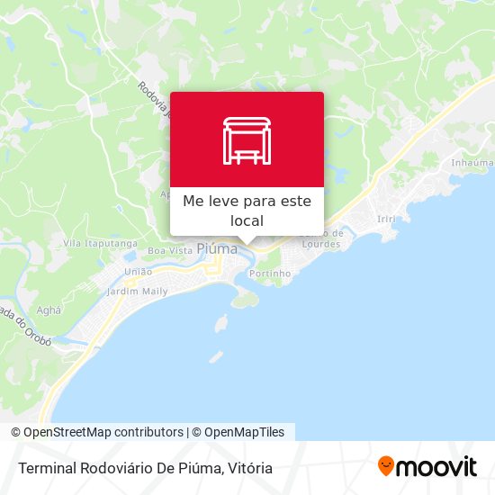 Terminal Rodoviário De Piúma mapa