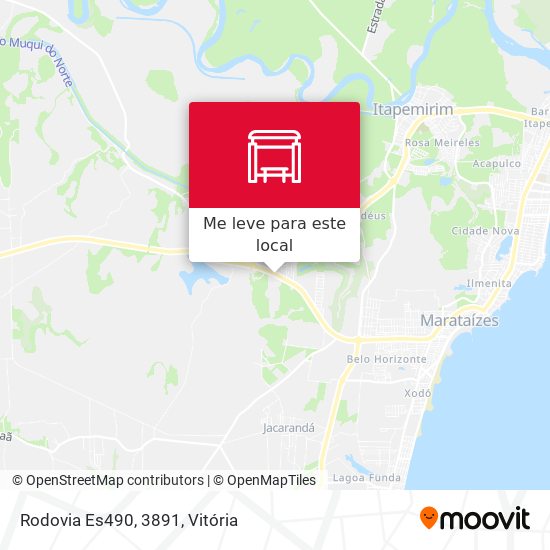 Rodovia Es490, 3891 mapa