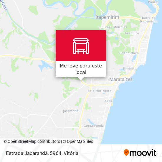 Estrada Jacarandá, 5964 mapa