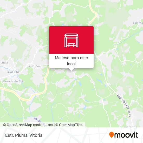 Estr. Piúma mapa